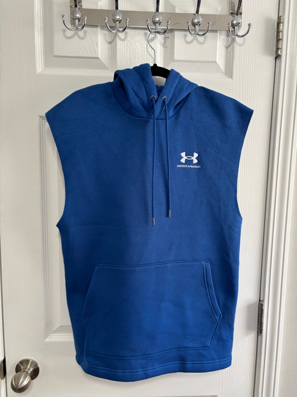 Under Armour Blue Pullover Hoodie Sleeveless Style
